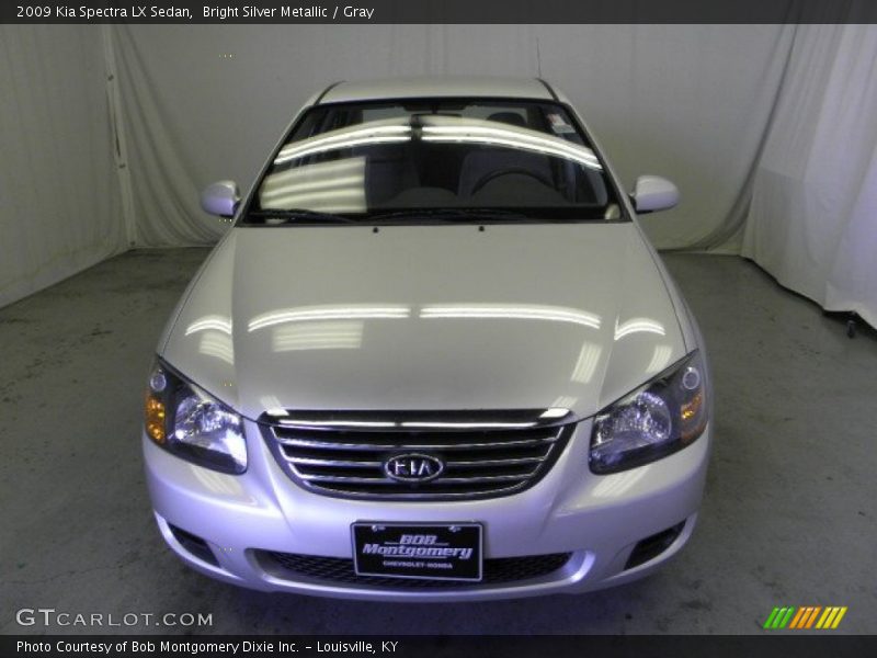 Bright Silver Metallic / Gray 2009 Kia Spectra LX Sedan