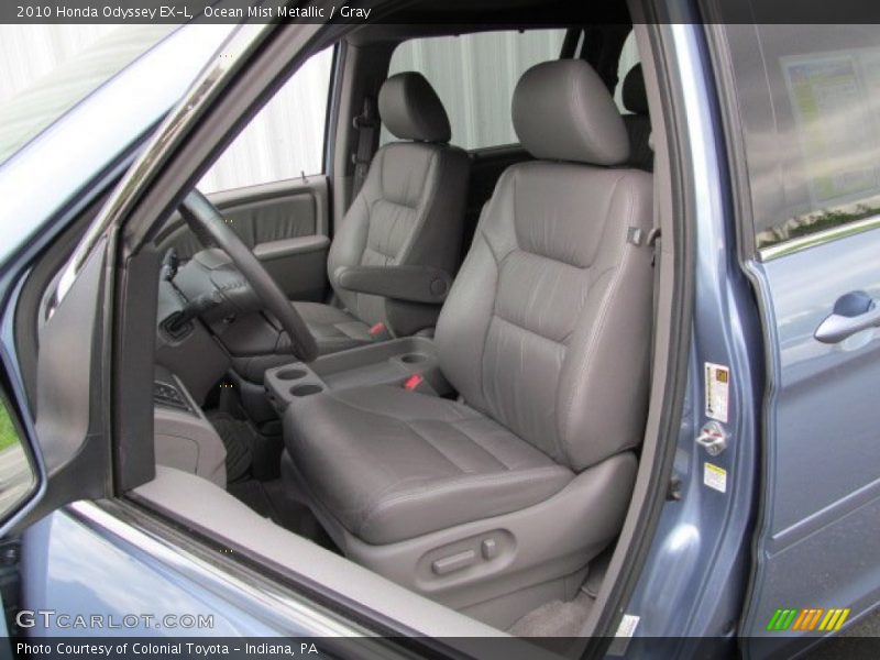 Ocean Mist Metallic / Gray 2010 Honda Odyssey EX-L