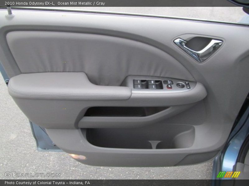 Ocean Mist Metallic / Gray 2010 Honda Odyssey EX-L