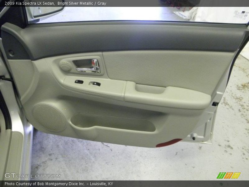 Bright Silver Metallic / Gray 2009 Kia Spectra LX Sedan