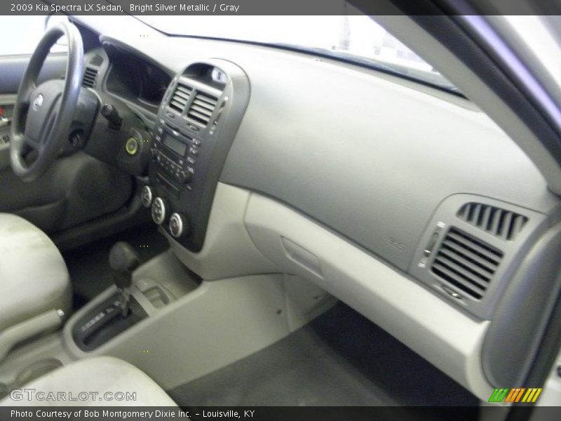 Bright Silver Metallic / Gray 2009 Kia Spectra LX Sedan