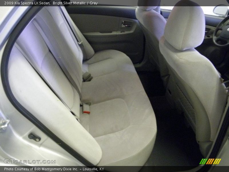 Bright Silver Metallic / Gray 2009 Kia Spectra LX Sedan