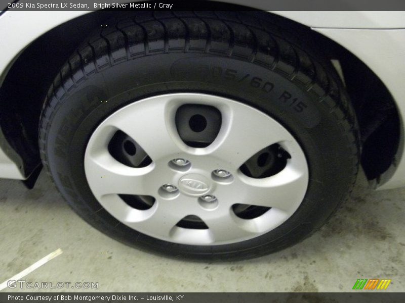 Bright Silver Metallic / Gray 2009 Kia Spectra LX Sedan
