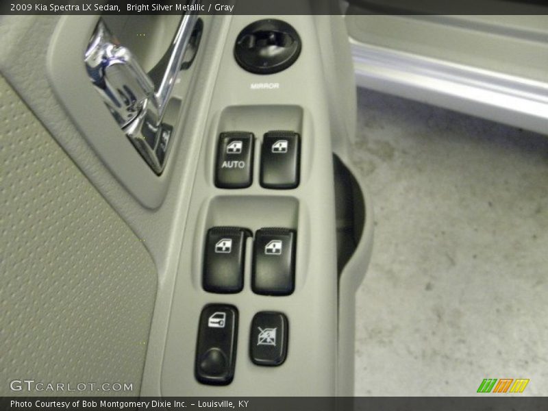 Bright Silver Metallic / Gray 2009 Kia Spectra LX Sedan