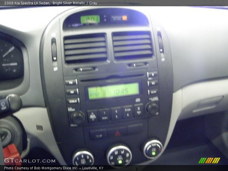 Bright Silver Metallic / Gray 2009 Kia Spectra LX Sedan