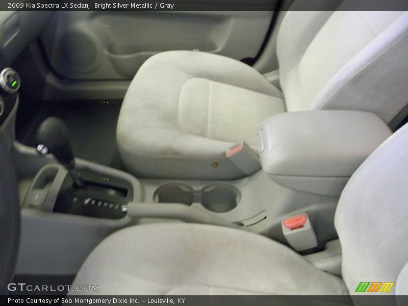 Bright Silver Metallic / Gray 2009 Kia Spectra LX Sedan