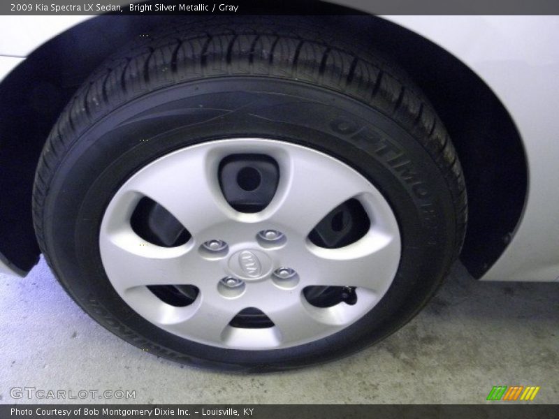 Bright Silver Metallic / Gray 2009 Kia Spectra LX Sedan