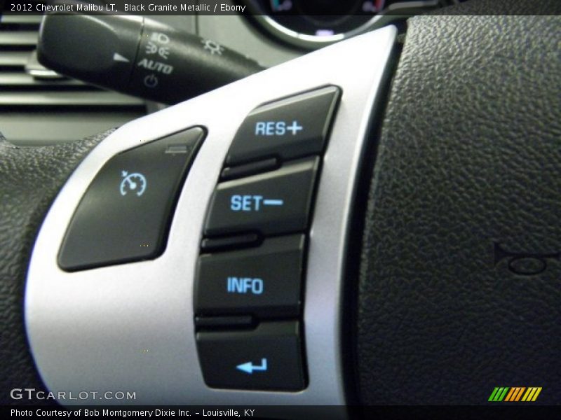 Black Granite Metallic / Ebony 2012 Chevrolet Malibu LT