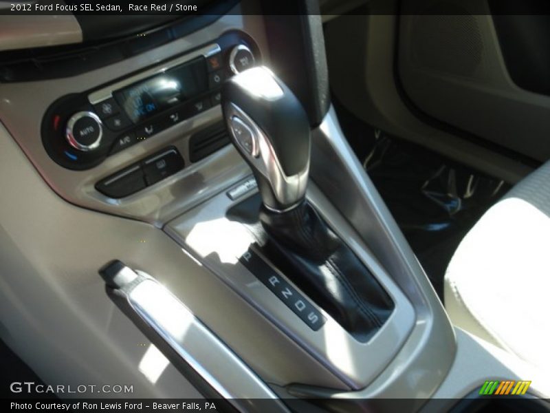 Race Red / Stone 2012 Ford Focus SEL Sedan