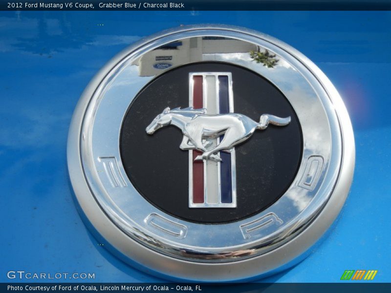 Grabber Blue / Charcoal Black 2012 Ford Mustang V6 Coupe