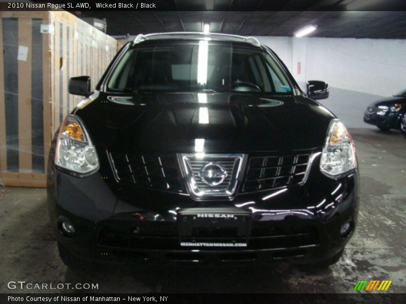 Wicked Black / Black 2010 Nissan Rogue SL AWD