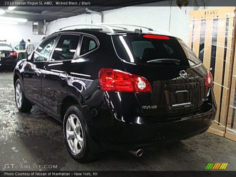 Wicked Black / Black 2010 Nissan Rogue SL AWD