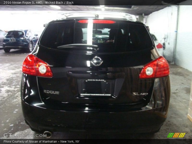 Wicked Black / Black 2010 Nissan Rogue SL AWD