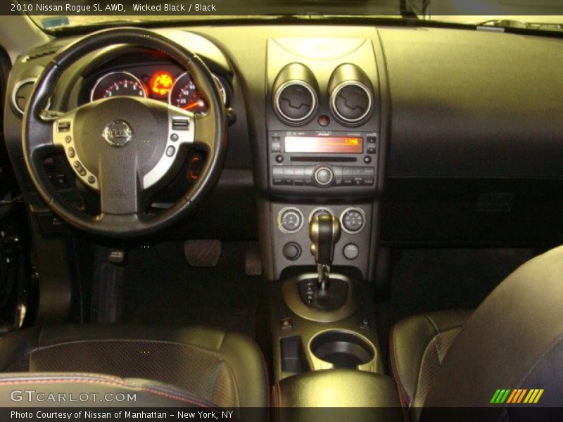 Wicked Black / Black 2010 Nissan Rogue SL AWD