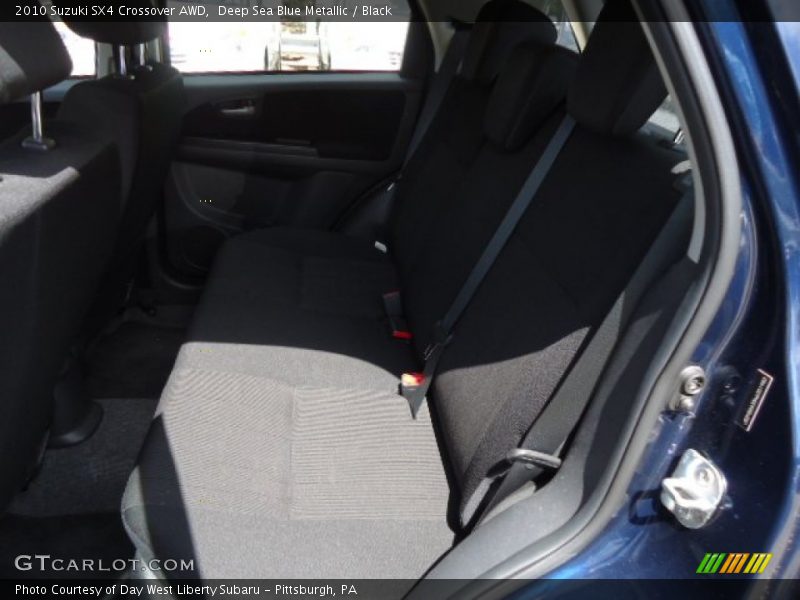 Deep Sea Blue Metallic / Black 2010 Suzuki SX4 Crossover AWD