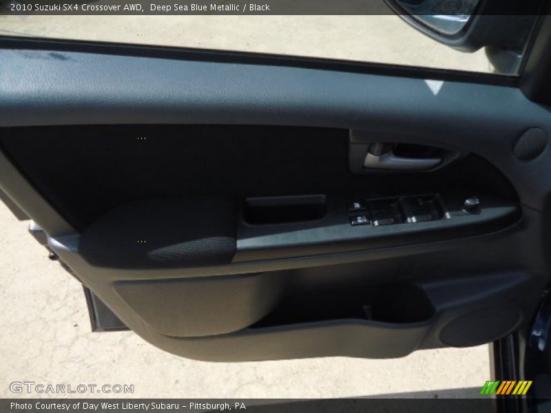 Deep Sea Blue Metallic / Black 2010 Suzuki SX4 Crossover AWD