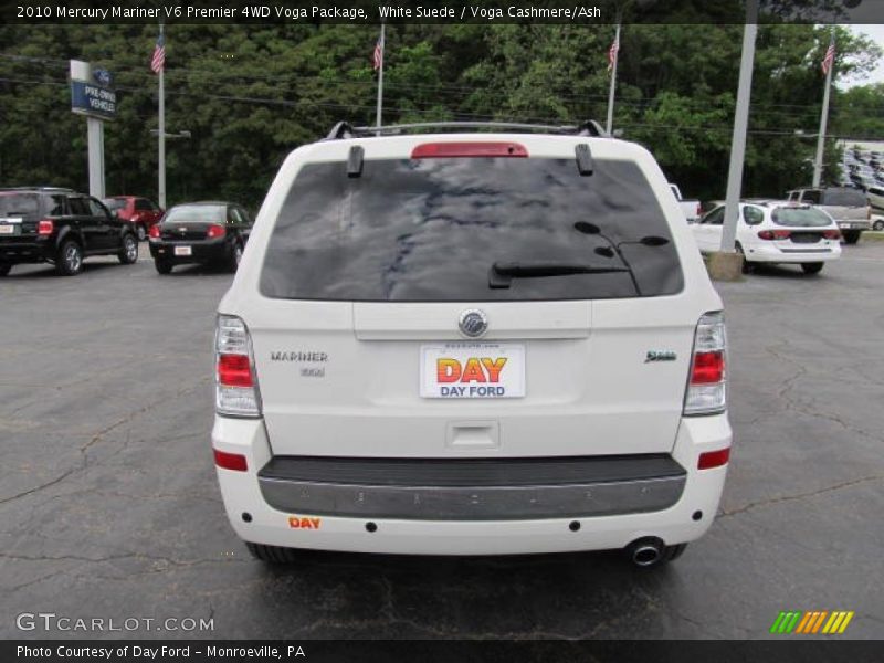 White Suede / Voga Cashmere/Ash 2010 Mercury Mariner V6 Premier 4WD Voga Package