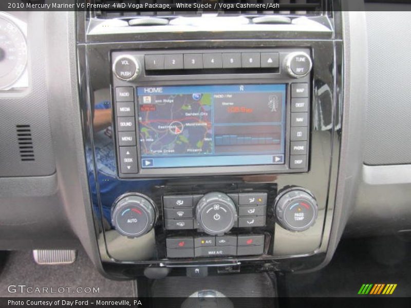 Controls of 2010 Mariner V6 Premier 4WD Voga Package