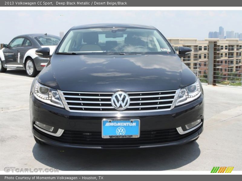 Deep Black Metallic / Desert Beige/Black 2013 Volkswagen CC Sport