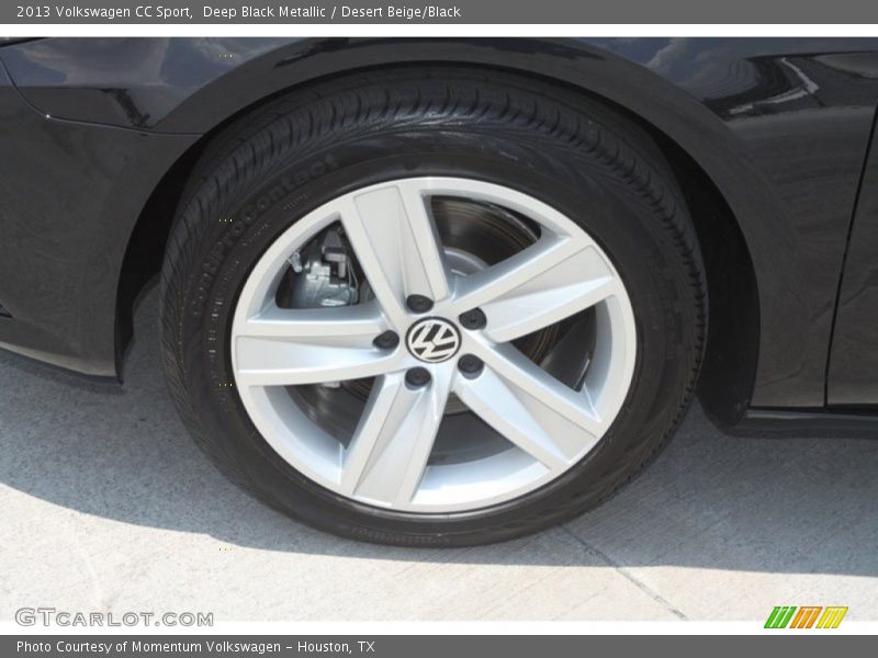 Deep Black Metallic / Desert Beige/Black 2013 Volkswagen CC Sport