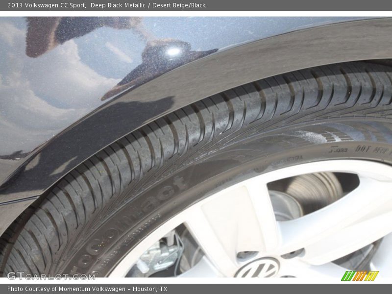 Deep Black Metallic / Desert Beige/Black 2013 Volkswagen CC Sport
