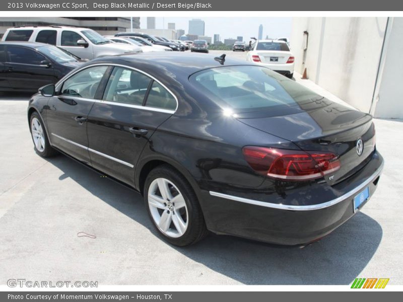 Deep Black Metallic / Desert Beige/Black 2013 Volkswagen CC Sport