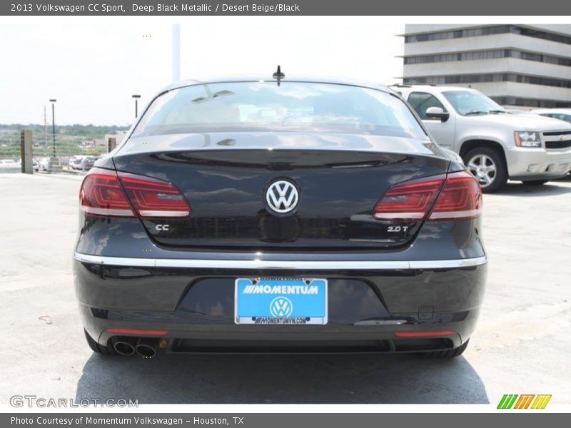 Deep Black Metallic / Desert Beige/Black 2013 Volkswagen CC Sport
