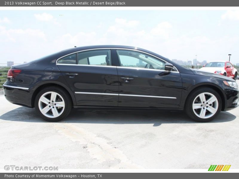 Deep Black Metallic / Desert Beige/Black 2013 Volkswagen CC Sport