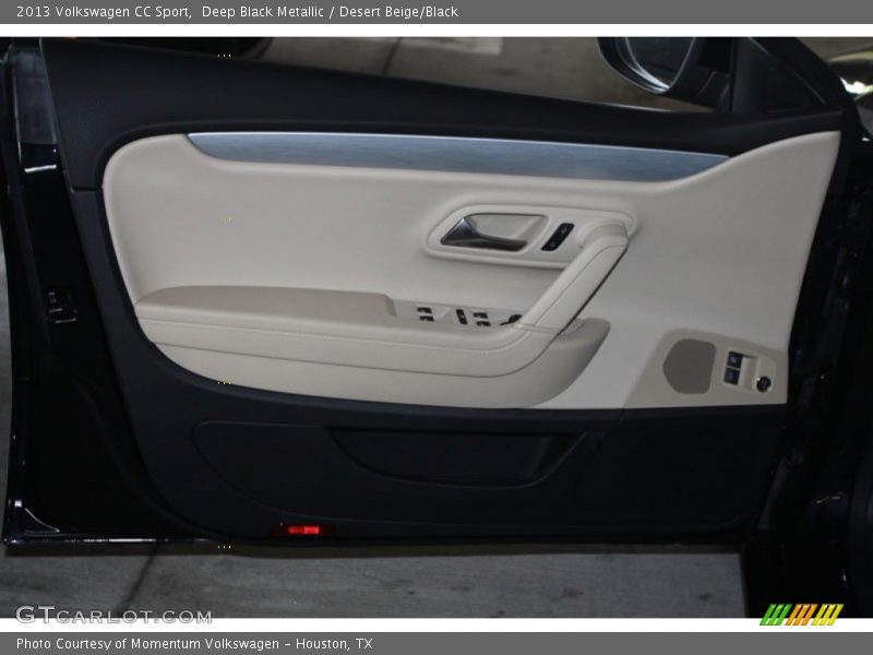 Deep Black Metallic / Desert Beige/Black 2013 Volkswagen CC Sport