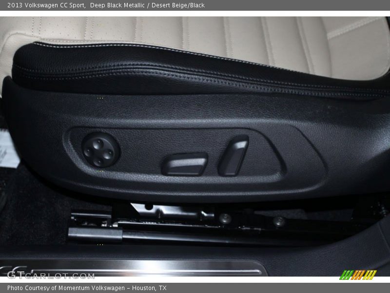 Deep Black Metallic / Desert Beige/Black 2013 Volkswagen CC Sport