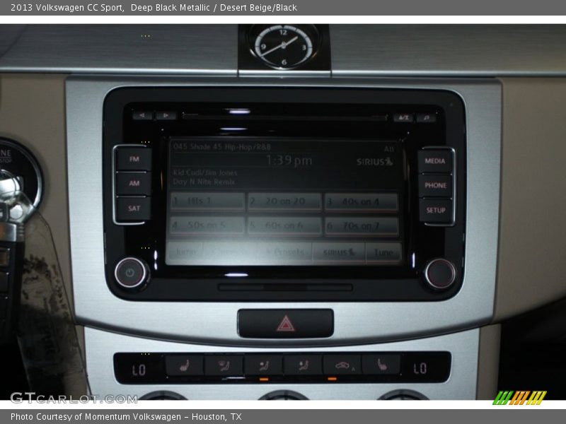 Deep Black Metallic / Desert Beige/Black 2013 Volkswagen CC Sport