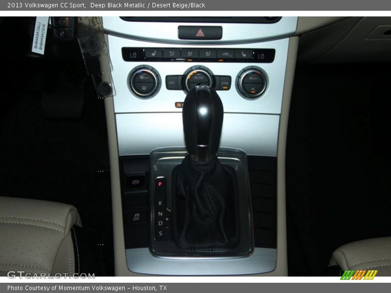 Deep Black Metallic / Desert Beige/Black 2013 Volkswagen CC Sport