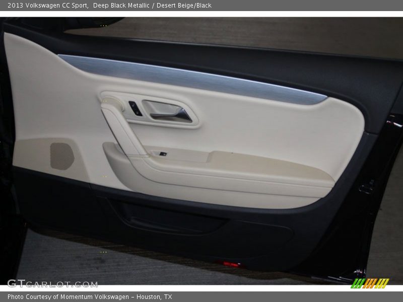 Deep Black Metallic / Desert Beige/Black 2013 Volkswagen CC Sport