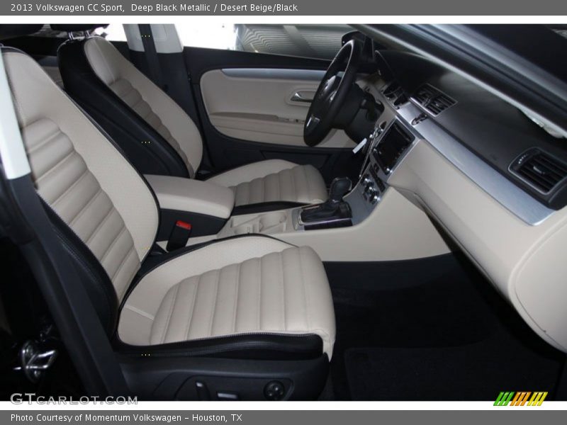 Deep Black Metallic / Desert Beige/Black 2013 Volkswagen CC Sport