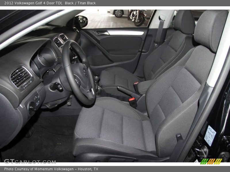 Black / Titan Black 2012 Volkswagen Golf 4 Door TDI