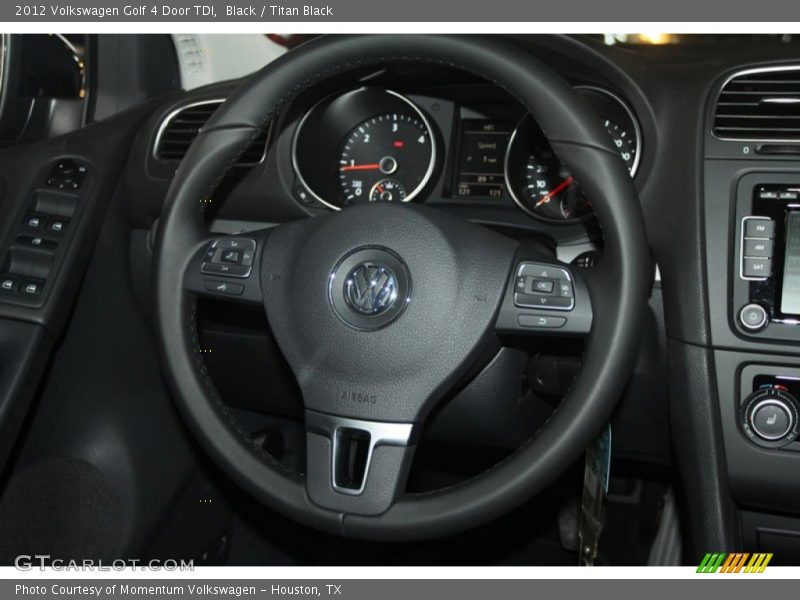 Black / Titan Black 2012 Volkswagen Golf 4 Door TDI