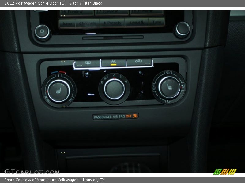 Black / Titan Black 2012 Volkswagen Golf 4 Door TDI