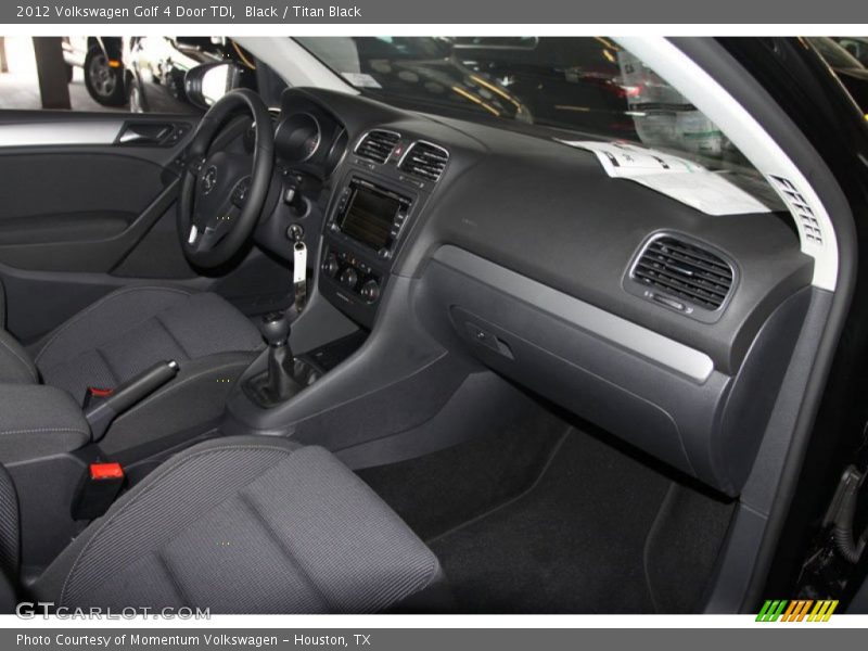 Black / Titan Black 2012 Volkswagen Golf 4 Door TDI