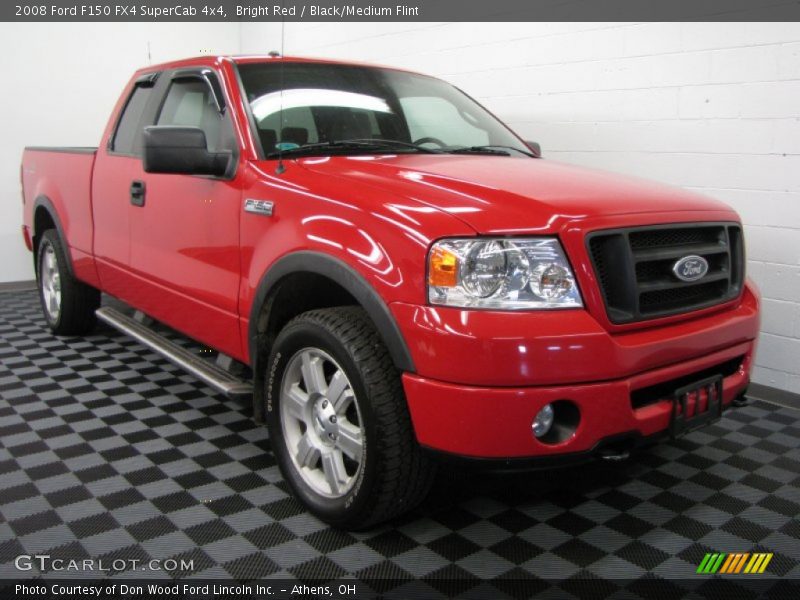 Bright Red / Black/Medium Flint 2008 Ford F150 FX4 SuperCab 4x4