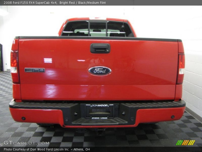 Bright Red / Black/Medium Flint 2008 Ford F150 FX4 SuperCab 4x4