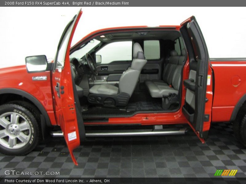 Bright Red / Black/Medium Flint 2008 Ford F150 FX4 SuperCab 4x4
