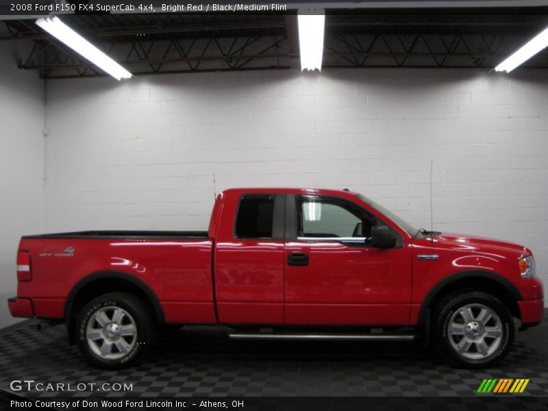 Bright Red / Black/Medium Flint 2008 Ford F150 FX4 SuperCab 4x4