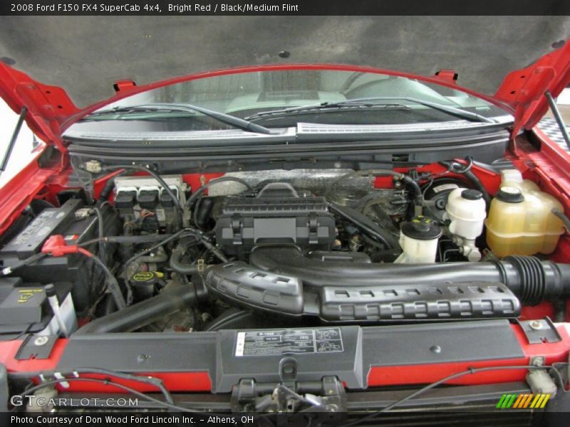 Bright Red / Black/Medium Flint 2008 Ford F150 FX4 SuperCab 4x4