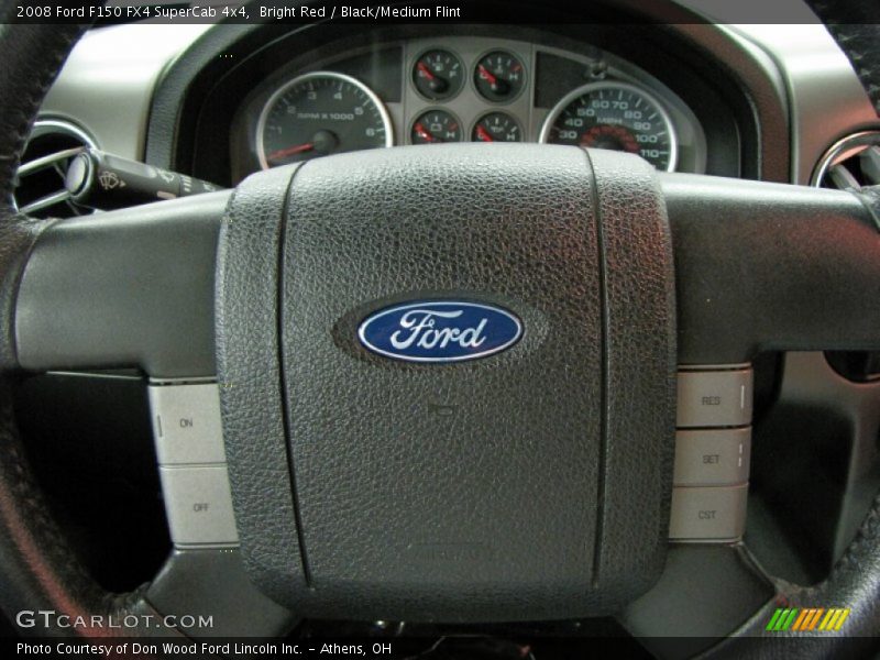 Bright Red / Black/Medium Flint 2008 Ford F150 FX4 SuperCab 4x4