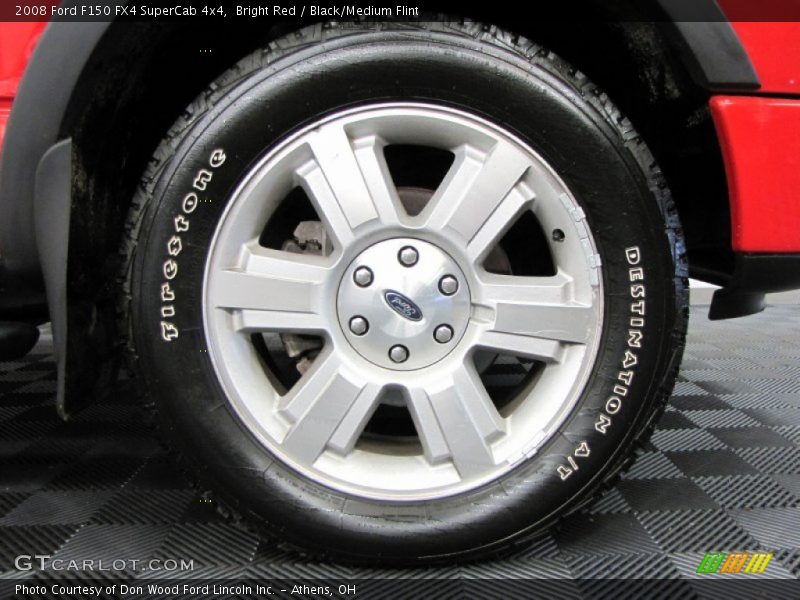 Bright Red / Black/Medium Flint 2008 Ford F150 FX4 SuperCab 4x4