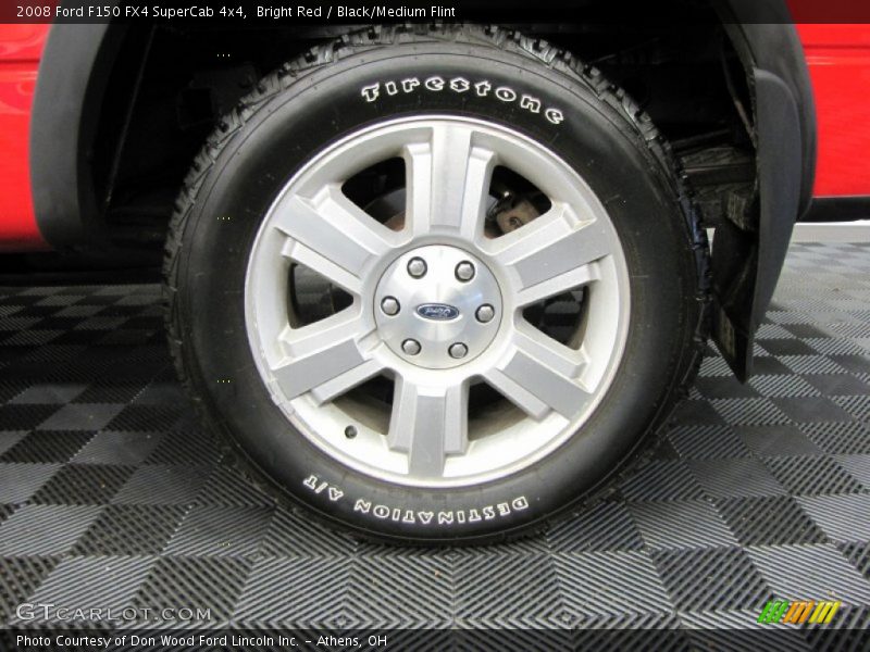 Bright Red / Black/Medium Flint 2008 Ford F150 FX4 SuperCab 4x4