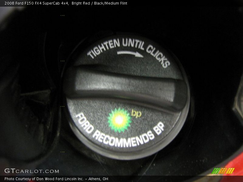 Bright Red / Black/Medium Flint 2008 Ford F150 FX4 SuperCab 4x4