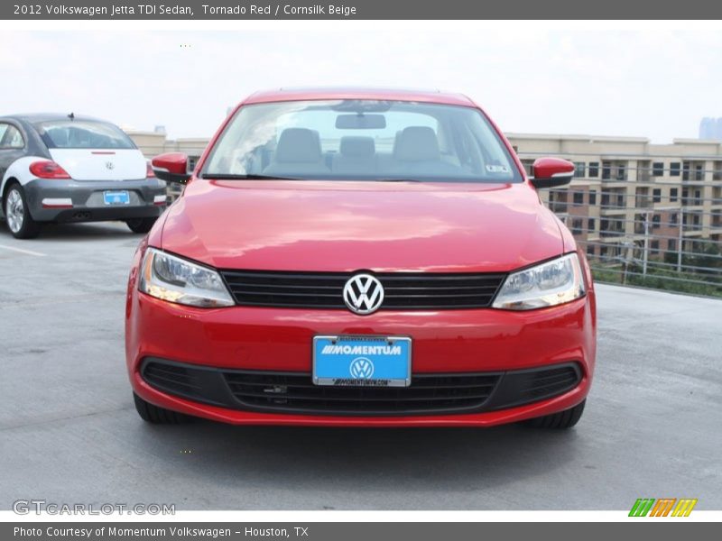 Tornado Red / Cornsilk Beige 2012 Volkswagen Jetta TDI Sedan