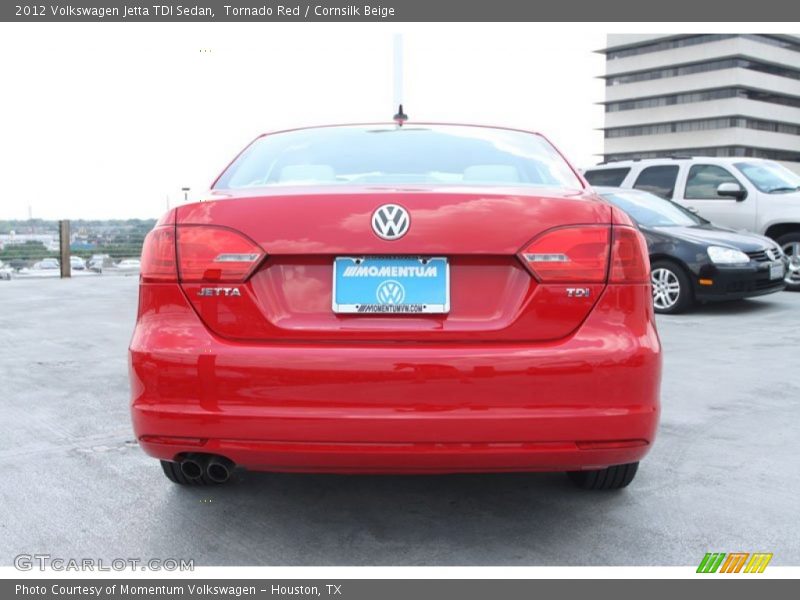 Tornado Red / Cornsilk Beige 2012 Volkswagen Jetta TDI Sedan