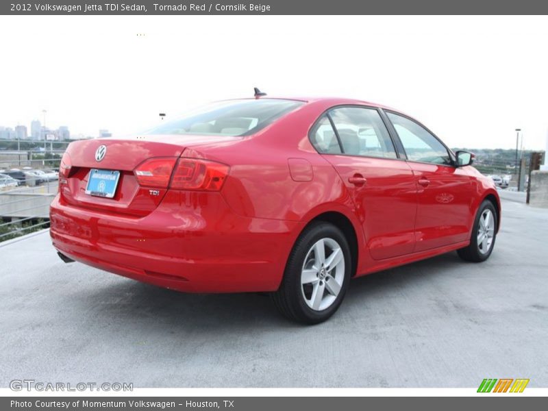 Tornado Red / Cornsilk Beige 2012 Volkswagen Jetta TDI Sedan